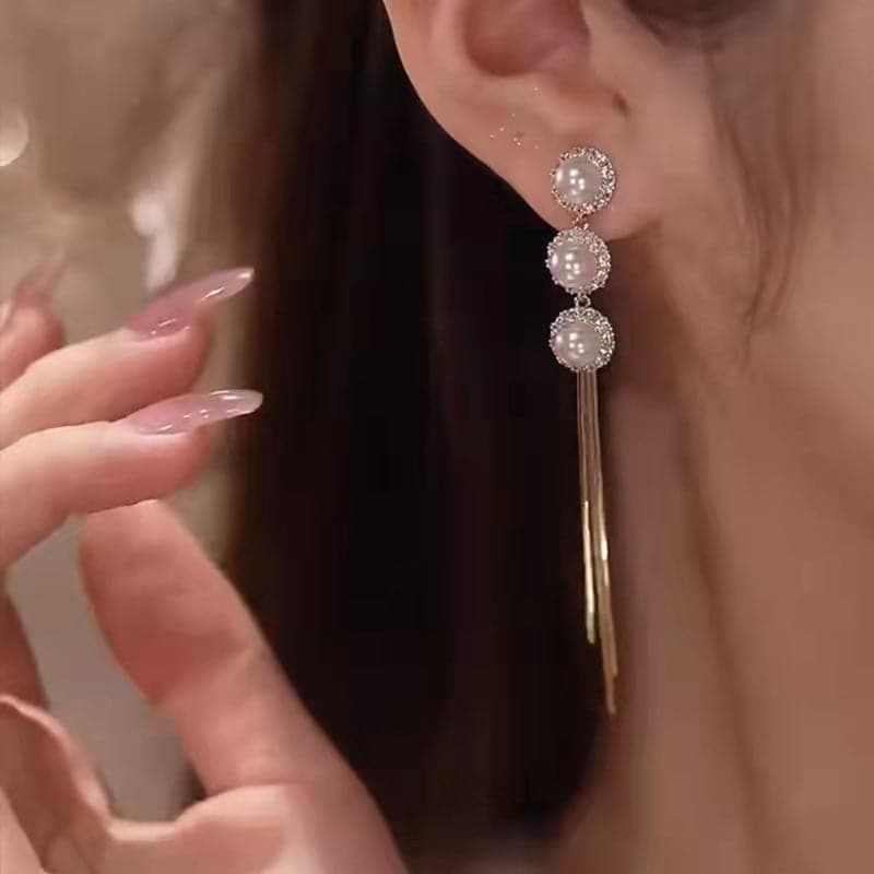 Pearl Gold plated Earrings