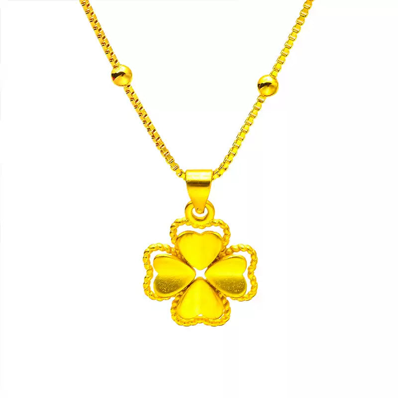 Golden Clover Heart(24k Gold plated)