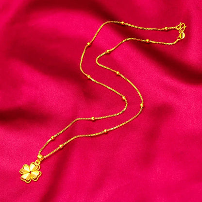 Golden Clover Heart(24k Gold plated)