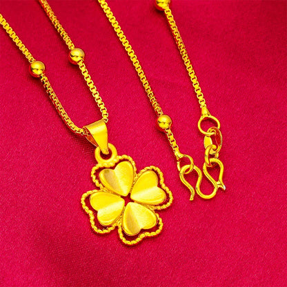 Golden Clover Heart(24k Gold plated)