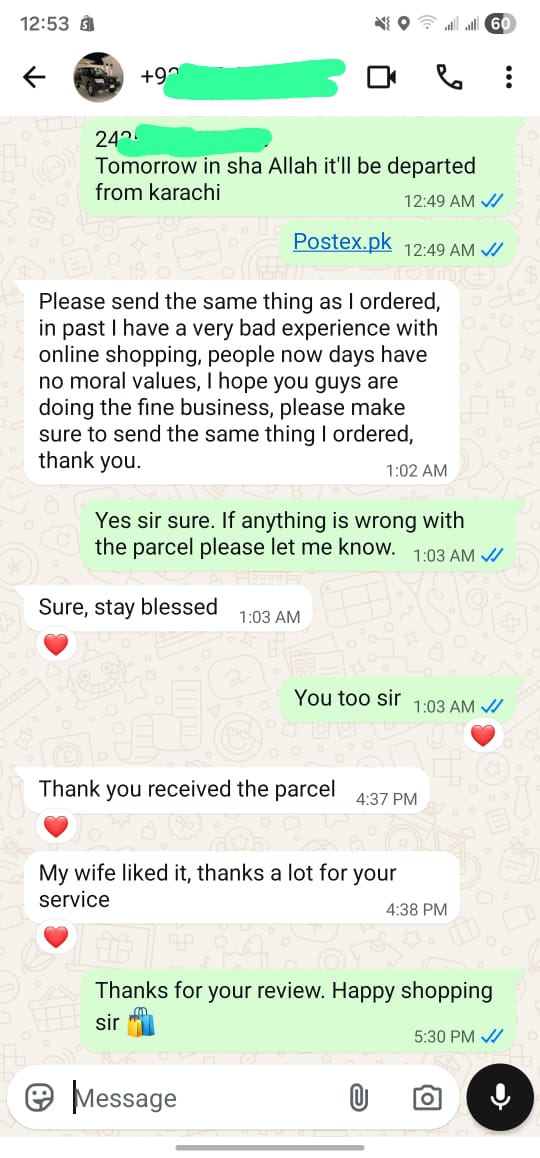 WhatsApp customer review 3